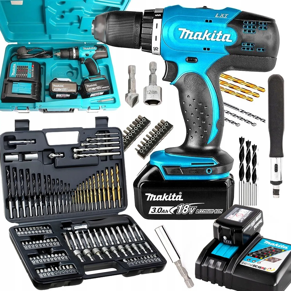 Makita DDF453RFE zestaw narzędzi