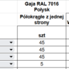 Sztacheta metalowa Gaja Grafit/Antracyt MAT RAL 7016 - 141 mb (#7906) - obrazek 5