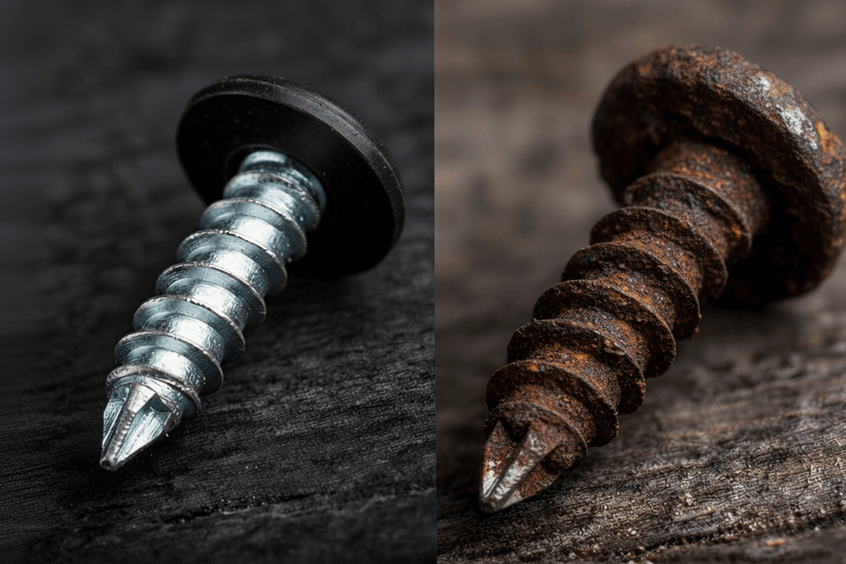 Czy wkręty rdzewieją? Jakie wybrać, żeby ogrodzenie było trwałe?