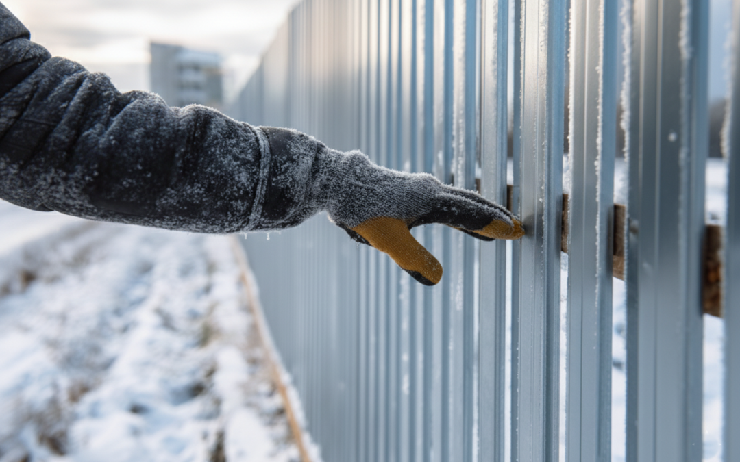 Montaż ogrodzenia zimą – czy to możliwe? Fakty i mity o pracy w niskich temperaturach